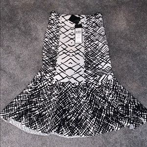 tight skirt with flair bottom